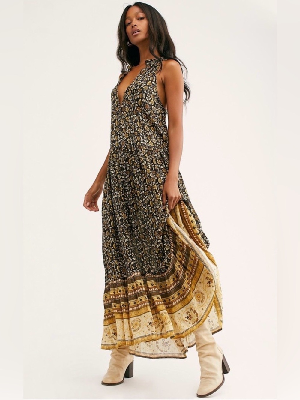 Spell Dahlia Maxi Dress, Size Small